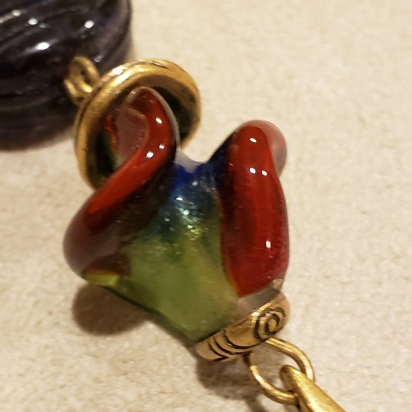 Chico's Jewelry - Chico's rope pendent /w Venetian type glass bead